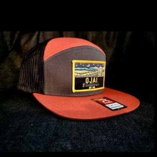 Ojai Rust+Brown Trucker Hat w/ Yellow Framed Patch