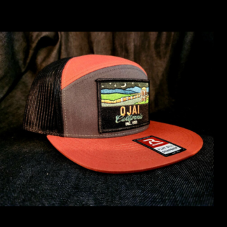 Ojai Rust+Brown Trucker Hat w/ Black Framed Patch