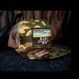 Ojai Camo Trucker Hat w/ Black Framed Patch
